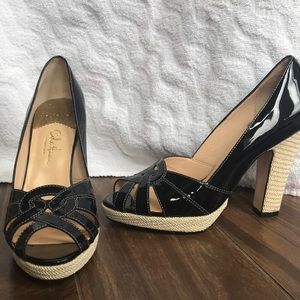 Cole Haan Collection Patten Leather Black Heels